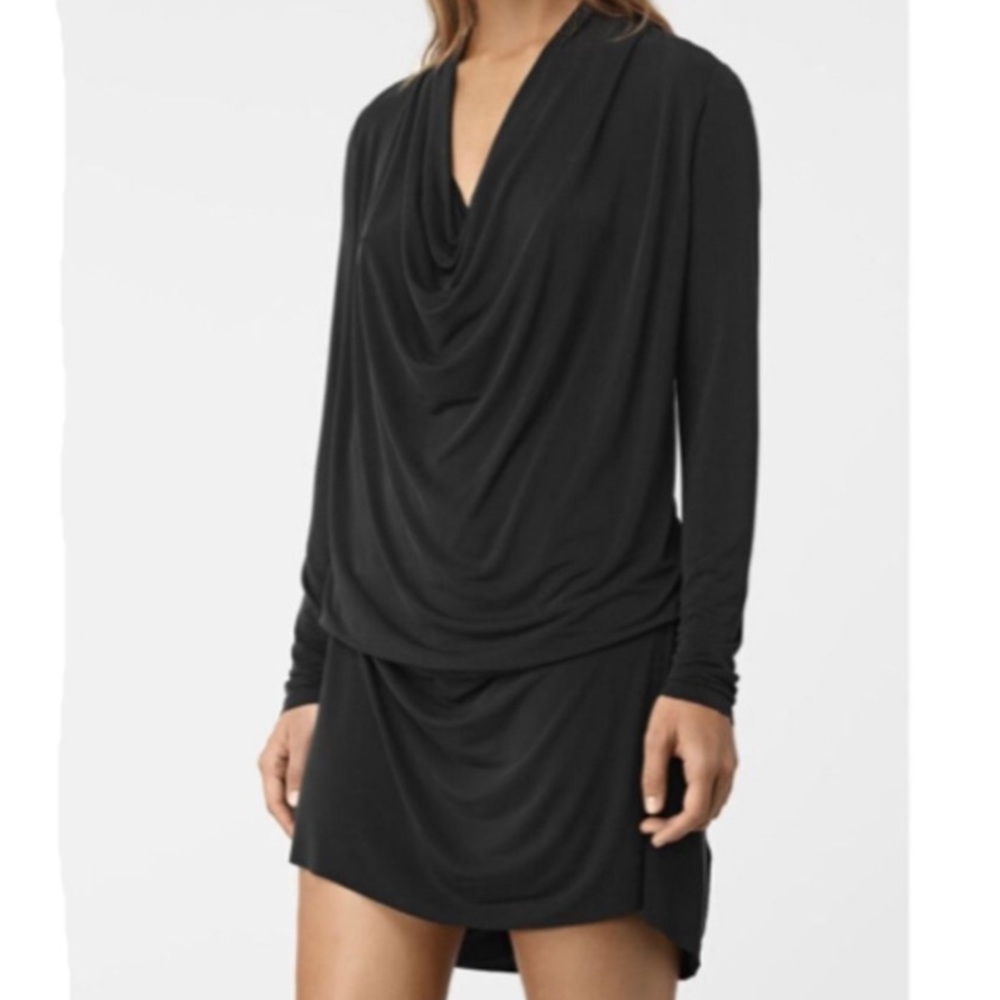 All Saints Sleeveless Amei Adjustable Draping Dress Size Small
